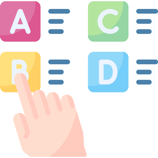 Interactive quiz icon